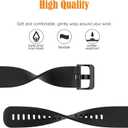 2 Pack Waterproof Wristband Compatible with Garmin Vivoactive 4S / Venu 3S / Venu 2S / Vivomove 3S, Quick Release 18mm Replacement Strap for Women Men