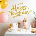 WESTICK 394" x 4" Gold Glitter Wallpaper Peel and Stick Yellow Bulletin Board Border Self Adhesive Border Stickers Gold Glitter Contact Paper for School ClassroomHome Home Office Blackboard DIY Crafts
