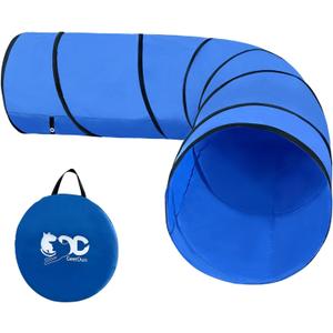 Dog Agility Tunnel, Dog Agility Equipment, Dog Agility Training with Carry Bag (Blue)