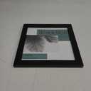 MCS Studio Gallery 10x10 Picture Frame Black Woodgrain, Wall Hanging & Easel for Tapletop Display, Square Photo Frame for Photos, Posters & Art Prints (1-Pack)