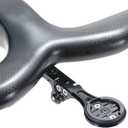 Aero Integrated Handlebar System Out Front Bicycle Computer Mount for Garmin Edge Wahoo Elemnt Bryton Fits Canyon CEP Cockpits and Wilier Filante Bar Handlebar and More (Black A)