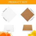 25 Set Ceramic Tile for Crafts Coasters, 4"x4" Sublimation Ceramic Coasters with Cork Backing Pads, Ready-to-Paint Ceramic Tile for Painting, Alcohol Ink, Acrylic Pouring and DIY (White)