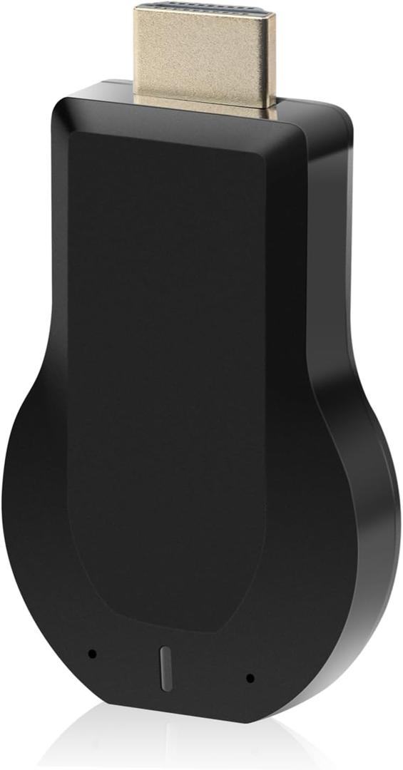 Wireless HDMI Display Adapter - WiFi 4K&1080P Mobile Screen Mirroring for iPhone Mac iOS Android Receiver Dongle to TV/Projector Receiver Support Windows (Black)