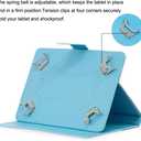 Universal Case for 6.5-7.5'' Tablet, Newshine Colorful Wallet Stand Cover for 7.0'' Samsung Galaxy Tablet, Amazon Kindle Fire 7/HDX 7 and Other Around 7 Inch Models - Blue Marble
