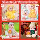 Baby Doll 2025 Advent Calendar Gifts, Eleanore's Diary 12'' Dolls Set with Clothes & Accessories, Realistic Cute Soft Body Baby Doll, Pretend Play, 24 Days Countdown Christmas Surprise Gifts for Girls