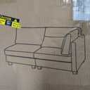 Bonzy Home 81" Modern 2 Seater Couch, Comfy Corduroy Couches with Thickened Cushion, Wide Armrests, USB & Type C Charging Ports, Beige Loveseat Sofa for Living Room, Apartment, Bedroom, Office