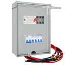 Automatic Transfer Switch, Dual Power Auto Transfer Switch, 50 Amp 3 Pole 6 Circuit 120/240-Volt 12,000W Pre-Wired Stronger Stability for Indoor and Outdoor