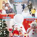 Luces 50 PCS Fake Snow Balls, Soft Snow Ball for Fight Indoor, Plush Winter Fight Balls for Outdoor Indoor Toss Game, Christmas Decorations Xmas DIY Accessories Snow Decor