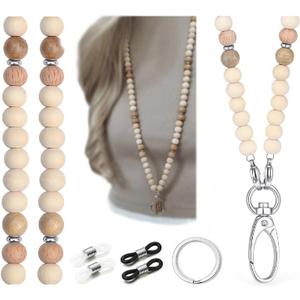 Teacher Lanyard Lanyards for Id Badges Cute Keychain Women Beaded Lanyards for Keys Retractable Lanyards for Id Badges Holder Cruise Lanyard for Ship Cards
