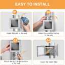 Metal Dryer Lint Trap, 4-Inch Dryer Lint Catcher for Clothes Dryer, Includes 6.5FT 4-Inch Dryer Vent Hose & 2 Stainless Steel Clamps, Easy to Install & Maintain (Metal)