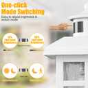 Brilvibera 2 Packs Motion Sensor Outdoor Lights, Outside Light Fixtures for House White, Porch Lights Outdoor 2- Pack with E26 Sockets & Tempered Glass, Waterproof Exterior Wall Lights Motion Sensor