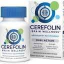 Cerefolin Brain Wellness, Targeted Nutrition for Cognitive Support, Improves Memory, Focus & Concentration, L-Methylfolate, NAC, B12, Neurologist Recommended (30 Count)
