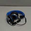 AILIHEN C8 Kids Headphones Wired, On-Ear Headphones with Microphone and Volume Control Foldable Corded Stereo 3.5mm Headset for School Teens Smartphones Chromebook Laptop Tablets Travel (Black Blue) (Medium)