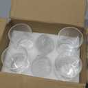 Glass Cylinder Vase Set of 6 for Centerpieces, 5 Inch Short Clear Flower Vases Bulk, Glass Hurricane Candle Holder for Table, Floating Candle Vases for Wedding Home Decor