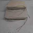 Chair Cushion for Dining Chairs with Ties Non Slip Memory Foam Kitchen Room Chair Pads 2 Pack 17x16 Inch, Beige