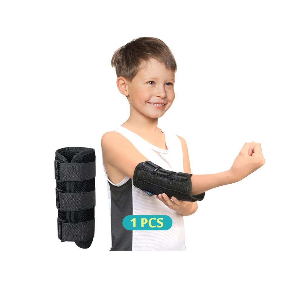 Mybow Elbow Splint for Cubital Tunnel Syndrome, Ulnar Nerve Brace, Pediatric Arm Immobilizer, Child Elbow Support for Tendonitis, Radial Nerve Brace, Kids Arm Stabilizer for Sleeping (Small)