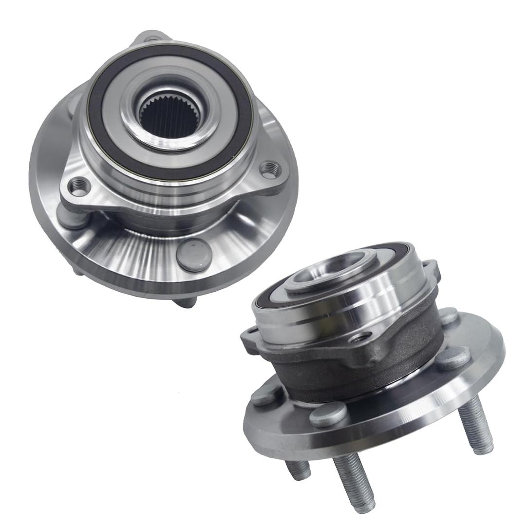 Pair 513324 Front Wheel Bearing and Hub Assembly Compatible with 11-19 Jeep Grand Cherokee, 11-20 Dodge Durango 5Lugs