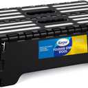 Korpai 5" Folding Step Stool for Adults and Kids 15-Inch Extra Wide Stool Holds Up to 300 lbs,Non-Slip Folding Stools with Handle,Compact Plastic Foldable Step Stool for Bathroom,Kitchen,ect, Black