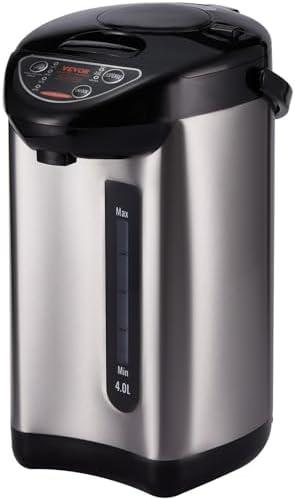 VEVOR Hot Water Dispenser, Adjustable 4 Temperatures Water Boiler and Warmer, 304 Stainless Steel Countertop Water Heater, 3-Way Dispense for Tea, Coffee and Baby Formula, 4L/135 oz