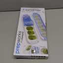 Prepworks Freezer Pods 2 Tablespoon Reusable Food Storage Tray Containers, Set of 2, Blue/White