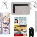 Suweibuke Women Small Wristlet Keychain Wallet Slim Lanyard Card Case Holder ID Case Wallet with Detachable Keychain Wristlet