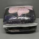 Yogeneg 7 Piece Bed in a Bag King Size Comforter Set Black Bedding Set,Pink Gold Floral Leaves Printed on Reversible Design,Soft Microfiber Comforter with Sheet Set,All Season(Black Pink,King)