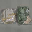 12 PCS Bridesmaid Proposal Gifts Bridesmaid Hair Clips Bridesmaid Scrunchies Bridal Shower Gifts Silk Satin Soft Hair Accessories Bridesmaid Wedding Favor Women Girls (Gold & Green)