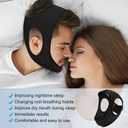 Anti Snoring Devices - Chin Strap for Sleeping - Simple and Effective Stop Anti Snoring Chin Strap - Adjustable Airflow Jaw Strap - Snoring Solution for Women and Men - Gold-BBQ