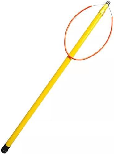 Pool Safety Telescoping Pole for Drowning Swimmers, Swimming Special Rescue Hook with Reflective Band, Dangerous Area Oceanarium Emergency Life-Saving Equipment, Size : (196in/16.4ft)