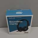 AOC Wireless Headset with Mic for Work, Bluetooth 5.4 Headphones with Noise Canceling Microphone, USB C, 30H, Clear Calls & Mic Mute for PC, Laptop, Cell Phones, Zoom - Black