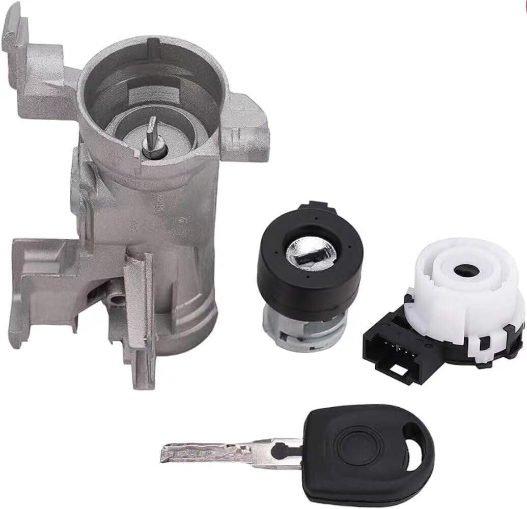 Ignition Lock Cylinder Switch with Keys Compatible with 2011-2016 VW Jetta 2.0L/2.5L, Golf 1.4L/1.8L/2.0L/2.5L, EOS, GTI Replaces 1K0905851B, 1K0905841, 1K0905865