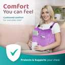 Zomaple Post Mastectomy Pillow Post Surgery Post-Op Essentials, Breast Augmentation/Reduction & Mastectomy Recovery Supplies Washable Cover for Comfort & Support, Strapped
