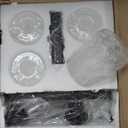 Bathroom Vanity Light, 4-Light Modern Matte Black Wall Sconce Lighting with Clear Glass Shade, Black Wall Lights,Bath Vintage Wall Mounted Lamps for Mirror Bedroom,Living Room