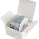 2 x MEEDEE Dusty Blue Velvet Ribbon 1 Inch Single Face Nylon Velvet Ribbon 2 Rolls 20 Yards Antique Blue Ribbons for Christmas Tree, Gift Wrappig, Rustic Wreath, Velvet Bow Making, Home Decor