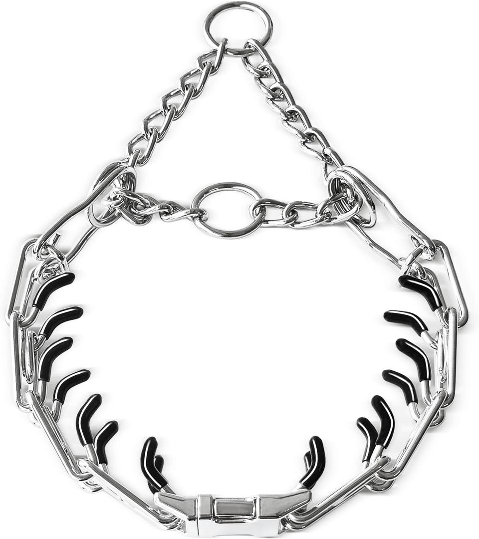 Dog Collar with Quick Release Buckle for Small Medium Large Dog (M/L(17-22" Neck, 3.20mm))