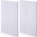 Sasylvia 2 Pcs Ceramic Fiber Insulation Board 12'' x 8'' x 0.4'' Fireproof Insulation Board, Flame Retardant, Heat Resistant, High Temperature Tool for Wood Stoves Fireplaces Pizza Ovens Kilns