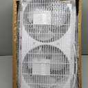 shinic 9" Dual Window Fan with Manual Reversible Airflow, 2-Speeds Twin Fans, Expandable Panels (22"-33"), Built-in Handle & Removable Feet, Ideal for Home, Kitchen, Bedroom, Office Ventilation, Large