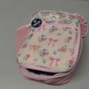 Itzy Ritzy Toddler Lunch Box - Kids Lunch Bag is Insulated and Includes Water Bottle Holder Plus 2 Pockets - Durable, Easy to Clean Lunch Box Toddler Bag (Ribbons & Roses)