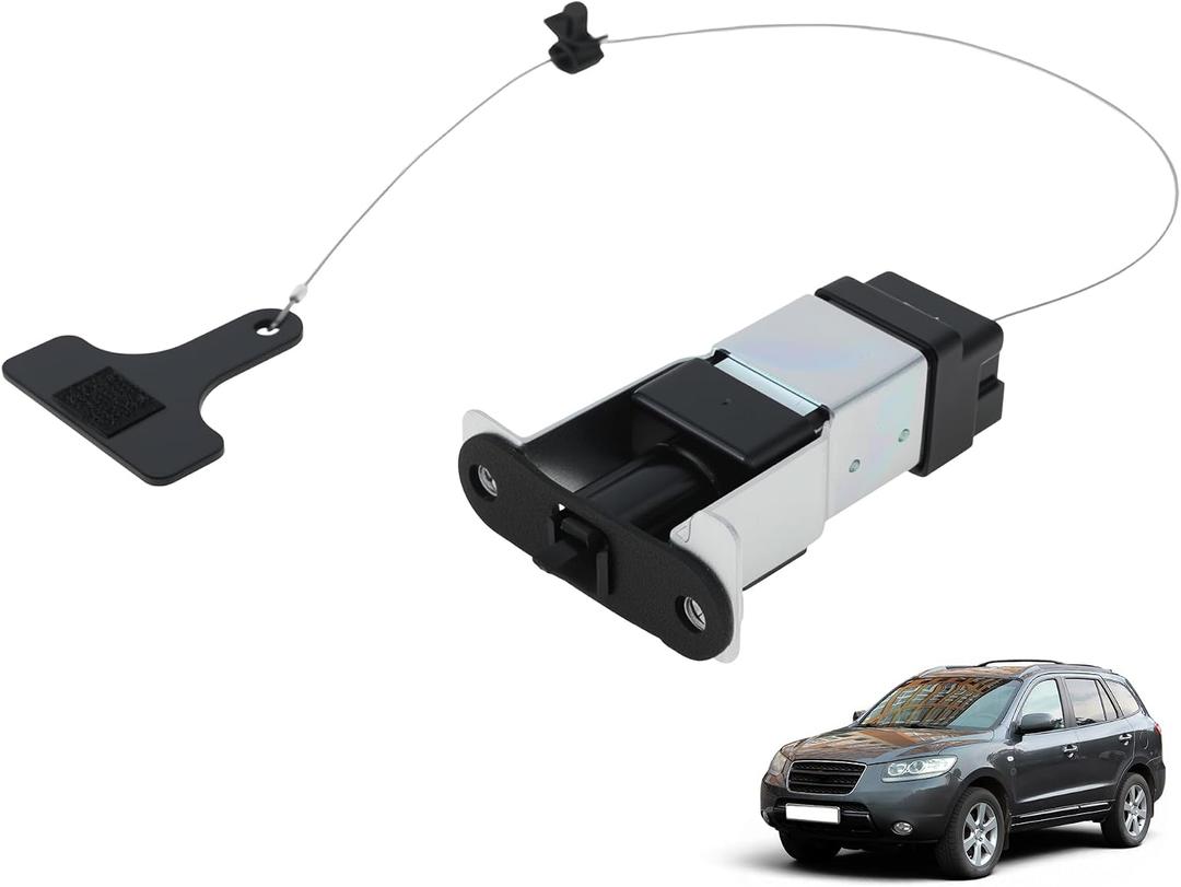 Fuel Filler Door Opener for Hyundai Santa Fe 2007 2008 2009 Fuel Door Lock Actuator Fuel Gas Flap Cap Hatch Door Release Handle Opener 2 Pin 957202B000/95720-2B000