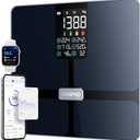 RENPHO Scale for Body Weight, Smart Scale with BMI, Body Fat, Muscle Mass, Bluetooth, 13 Metrics with Large Display, Support App Connection, Black, Elis 2X