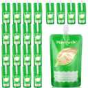 Maxcheck 200 Pack Disposable Baby Food Pouches 6oz Baby Food Storage Containers Plastic Fresh Squeezed Pouches for Kids Toddler Freezer Safe Pouch Holder for Applesauce, Purees and Yogurts