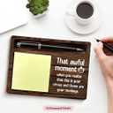 Funny Boss Gifts for Women Men, Humor Gifts for Boss Leader Manager Boss's Day, That Awful Moment When You Realize Sticky Note Holder for Office Cubicle Desk Decor