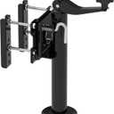 Swivel Bolt-on Trailer Jack, Trailer Jack Stand, 10" Vertical Movement, Mounting Hardware Included, 1000 lbs (Black)
