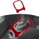 RT-TCZ for Renegade Gear Shift Panel Cover Trim Red for Jeep Renegade 2015 2016 2017 Red Interior Accessories