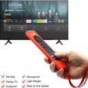 5 x Pinowu Silicone Remote Case (2pcs) Compatible for Firestick 4K Max/Insignia/Pioneer/Fire TV 4-Series/Omni (QLED) Series Alexa Voice Remote Enhanced w/Lanyard (Red and Turquoise)