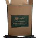 600 Count | Kingseal FSC Certified Disposable Paper Drinking Straws, BLACK, Unwrapped, 7.75 inch Length x 0.6mm diameter, "Jumbo" Size, Biodegradable, Earth Friendly, Bulk Pack - 600 Straws per Box