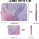 ARVOK 15 15.6 16 inch Laptop Sleeve for MacBook Pro 15 inch/MacBook Pro 16 inch Water-Resistant Laptop Case Notebook Computer/Tablet Pouch Cover for HP/Dell/Lenovo/Asus/Acer/Samsung with Extra Bag (Pink)