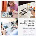 Goodon for iPhone 13 Pro Max Case Wallet - Flip Folio Leather Cover with Trendy Floral Design, 4 Card Slots & Kickstand Function, Protective Phone Case for Women and Girls - Eyes