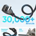 USB C Cable Right Angle - [2Pack 3.3FT] 60W Fast Charging USB C Cable Braided USB Type C Data Cable, 90 Degree C Port Charger Cord for iPhone 17/16/15 Pro Max, Tesla Model Y, MacBook, iPad, Samsung