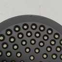 High Pressure Shower Head - Anti-Clogging Silicone Nozzles - 2.5 GPM Removable Restrictor - Easy to Clean Adjustable Replacement - easy to install with Plumbers Tape - 6 inch - Matte Black Finish